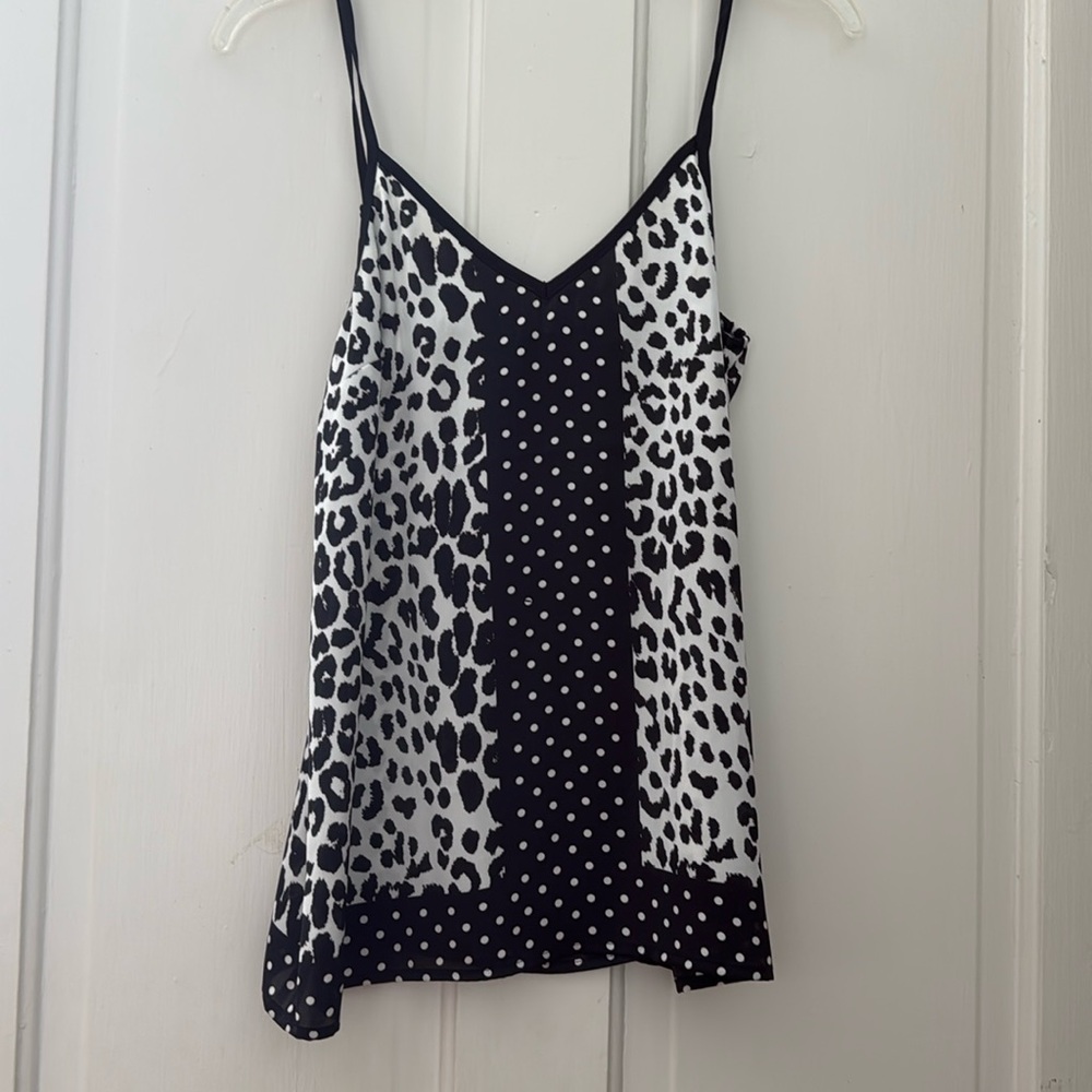 Express black and white camisole